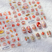 【TS-3899&TS-3900】TENSOR CHINESE NEW YEAR 5D NAIL STICKERS