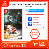 Nintendo Switch- Final Fantasy VII and Final Fantasy VIII Remastered - Twin Pack - Final Fantasy 7 and 8 - Games Card