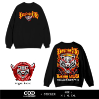 Sweater Crewneck Pencak Silat Desain Terbaru PSCP Pasmatih Lereng Lawu Model Distro Sablon Dtf Full