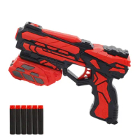 New Manual Soft Bullet Gun Suit for Nerf Bullets EVA Bullets Toy Pistol Gun Dart Blaster Outdoor Game Toys for Kids