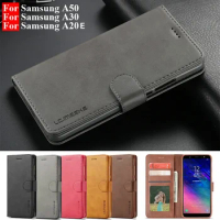 Leather Flip Case For Samsung A70 A12 A51 A50 A30 A20E Case For Galaxy A6 A7 A8plus A9 J4 J6 2018 S8 S21 S9 S7 Note9 cover coque