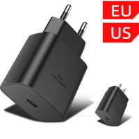 10pcs 25W (18W) Type C Fast Wall Charger For Samsung S21 S22 Ultra Note 20 10 Galaxy A50 A51 A52 A72 A73 Type c Cable Charger