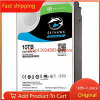 For Seagate SkyHawk AI 10TB HDD Hard Drive 7200RPM 256MB Cache SATA ST10000VE0008