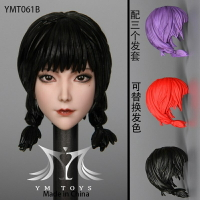 預售 YMT061 1/6 晴子 美女頭雕 可換發色適合搭配包膠兵人