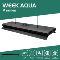 WEEK AQUA P Series APP Control Adjustable Height Customized Color Aquarium Lamp for Big Size Fish Tank LED Light