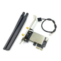 2X PCIE Wifi Card Adapter Bluetooth Dual Band Wireless Network Card Repetidor Adaptador For PC Desktop For AX200 9260AC