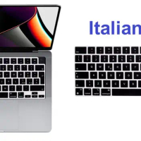 Italian Italiano Italia EU version Keyboard Cover for MacBook Pro 16 inch A2445 &amp; MacBook Pro 14 inch 2021 A2442 M1 Max/Pro