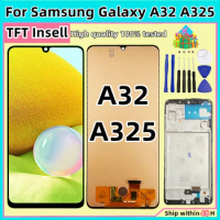AAA+ quality For Samsung Galaxy A32 4G A325 LCD Display With Frame Touch Digitizer Screen For Samsung A325 A325F SM-A325F/DS