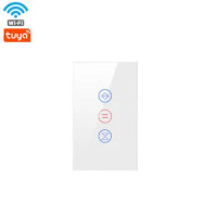 WiFi Smart Garage Controller Touch Glass Panel Remote Control Rolling Door Switch With Alexa Google Home Yandex Alice