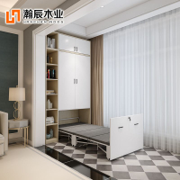伸縮床 折疊沙發 小戶型陽臺折疊床櫃一體家用可伸縮墻壁收納床抽拉式隱形床可定制LL4800