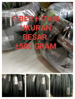 Ruji sangkar fiber hitam ukuran besar Kulitan 3 mm, 3.5 mm, 4 mm