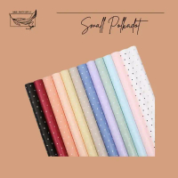 Small Polkadot Cellophane Wrapping Paper Buket Bunga