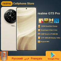 Original Realme GT5 PRO 5G Snapdragon 8 Gen3 144Hz 6.78'' AMOLED 5400mAh Battery 100W SuperCharge 50MP Camera OTG Realme UI 5.0