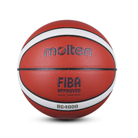 【滿2件再95折】【毒】Molten FIBA UBA HBL 奧運 指定用球 室內 BG4000 ( B7G4000 原 GF7X) 合成皮7號籃球