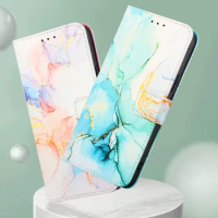 For Google Pixel 8 Pro Marble Wallet Holster Phone Case For Google Pixel 7 Pro 7A 6 Pro 6A Fall-proof Magsafe Wireless charging