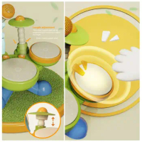 Drum Kit for Kids Baby Drum Set Toys Safe Stimulating Kids' Drum Toy Set Educational Musical Instrument for Curious for Boys