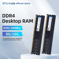 DDR4 envinda Bộ nhớ máy tính để bàn 8GB 16GB 3200MHz diamm không hỗ trợ Bo mạch chủ AMD