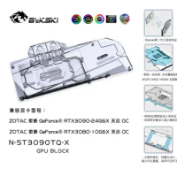 Bykski N-ST3090TQ-X GPU cooler Block For Zotac RTX3080-10G Apocalypse OC video Card Water Block For PC Water Cooling 12V/5V