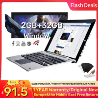 Flash Sales 10.1 INCH with Keyboard X3 Windows 10 Tablet PC 4GB 32GB Dual Cameras 1280 x 800 IPS WIFI Quad Core 64 Bit