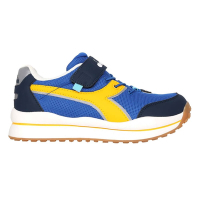 DIADORA 男大童生活時尚運動鞋-超寬楦-運動 訓練 慢跑 DA11115 藍丈青黃