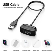 100cm 50cm USB Charger Cable For Fitbit inspire 2/ACE 3 Charging Cable Cord Clip Dock For Fitbit Inspire 2/ACE 3 Charger