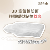 Beroso倍麗森3D空氣棉防鼾護頸紓壓蝶型記憶枕套(訂製款枕套)