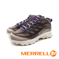 【MERRELL】女 MOAB SPEED MID GORE-TEX防水中低筒健行運動鞋 女鞋(紫灰色)