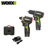 WORX WU130X WU132 12V Brushless Motor Drill Cordless Electric Drill Screwdriver Comboo Kit Power Tools Free Return W12