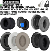 Pad Penutup Telinga, 1 Pasang, untuk Sennheiser HD4.50, HD4.50BT, HD4.40BT, HD4.30, HD4.20S, HD450, 