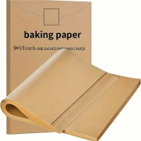 50/100pcs Baking Silicone Paper, 9 X 13inch , Pre-Cut Non-Stick Silicone Paper, Suitable for Baking,
