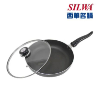 【SILWA 西華】冷泉不沾平底鍋30cm含玻璃蓋-揪買GO團購網