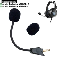 Replacement Aux 3.5mm TRS Mic Microphone Booms For Audio Technica ATH-GDL3 ATH-GL3 Gaming Headphones Game Headsets