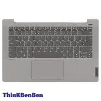 UK English Silver Keyboard Upper Case Palmrest Shell Cover For Lenovo Ideapad 5 14 14IIL05 14ARE05 14ALC05 14ITL05 5CB1A13933