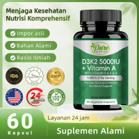 Vitamin D3 5000IU K2 + Vitamin A Meningkatkan Penyerapan Kalsium Membangun Tulang Kuat Meningkatkan 