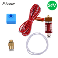 Aibecy Metal Hotend Extruder Kit with 0.4mm Nozzle Aluminum Heating Block Silicone Sock 40W for Creality Ender 3D Printer Parts