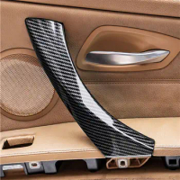 Carbon Fiber Interior Door Handle Protective Cover For BMW 3 Series E90 E91 E92 E93 2005-2012