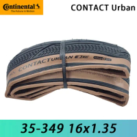 Continental 16 Inch CONTACT Urban 35-349 16x1.35 Black Brown Cream Skin Foldable Bicycle Tire for Brompton Folding Bike Parts