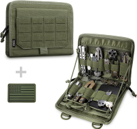 กระเป๋าพับยุทธวิธี WYNEX กระเป๋าเครื่องมือ Molle ดีไซน์ตัดเลเซอร์ กระเป๋าจัดระเบียบ EDC ทางการแพทย์ 