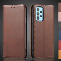 Magnetic attraction Leather Case for Samsung Galaxy A52 / A 52 A52s 5G Holster Flip Cover Case Wallet Phone Bags Fundas Coque