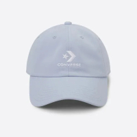 【CONVERSE】帽子 運動帽 棒球帽 遮陽帽 LOCKUP SC BASEBALL CAP 藍 10022131-A21