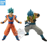 Original Bandai Anime Dragon Ball Ichiban Kujl Goku Gogeta Son Goku Super Saiyan Blue MASTERLISE Figure PVC for Toys Model Gifts