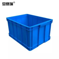 內地直送 - 安赛瑞 塑料周转箱 零件物料盒收纳整理胶筐 蓝色
