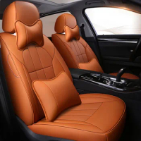 custom cowhide Leather car seat cover 5 seat for honda CRZ HRV jazz insight inspire stream integra life car accessories interior