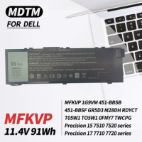 MFKVP Battery for Dell Precision 15 7510 7520 17 7710 7720 M7510 T05W1 GR5D3 M28DH 451-BBSF 451-BBSB TWCPG 0FNY7 1G9VM RDYCT
