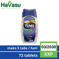 TUMS | Permen | Ultra | Asam Lambung | Maag | Gerd | Gas Relief VITAMIN ID Fruit 72