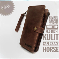 dompet hp dan kartu kulit asli