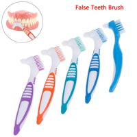 Denture Cleaning Brush Dedicated Denture False Teeth Brush Oral Care Tooth Brush
