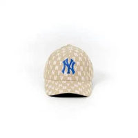 Topi MLB NY MONOGRAM WHITE NAVY BEIGE 2 CAP 100% ORIGINAL