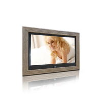10 inch customized digital photo frame with wood frame auto play video picture IPS screen 1280X800