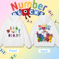 💥 NEW ! ! !  เด็ก ๆ เสื้อฮู้ดแขนยาว Numberblocks เลขคณิต ผ้าCotton Kid's Hoodie #Nb03